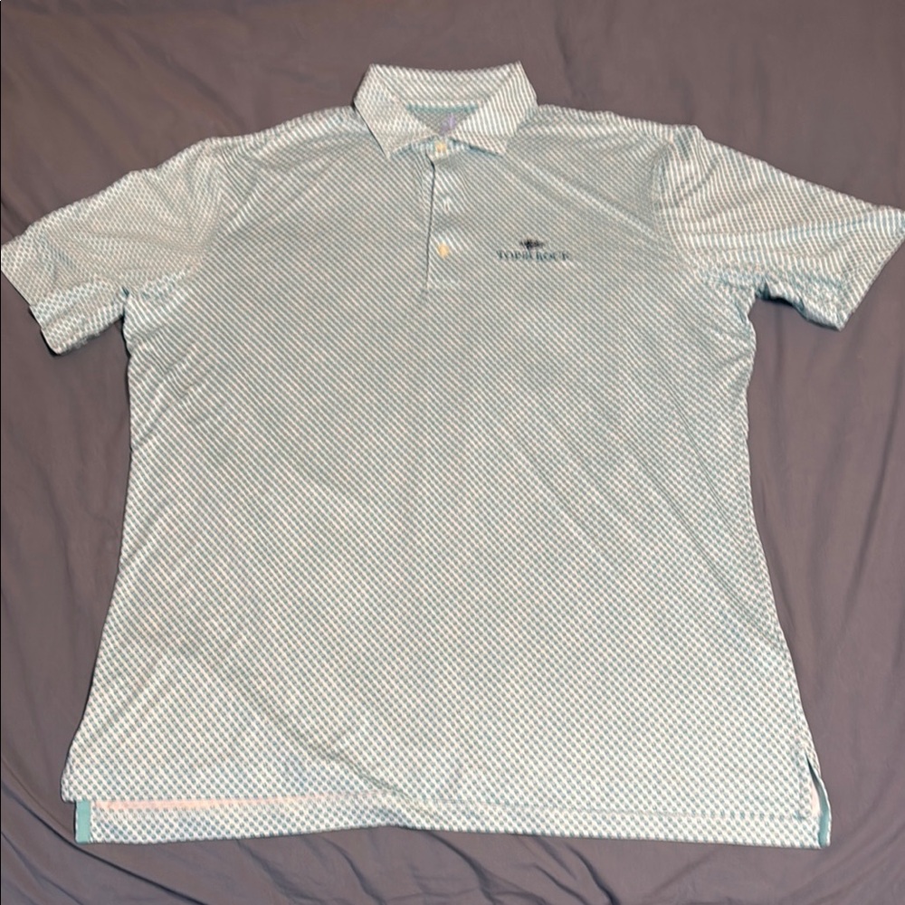johnnie-O Green Polo Shirt with Classic Collar